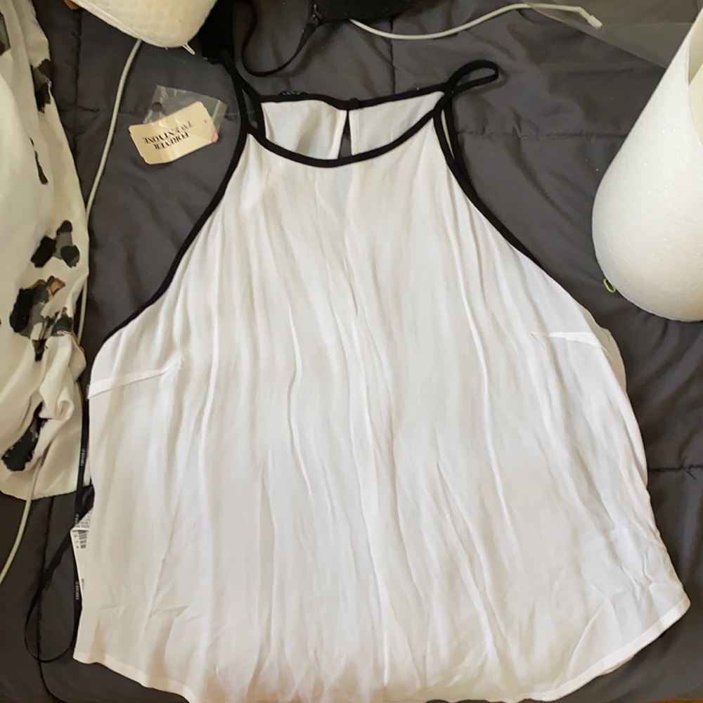 White blouse tank